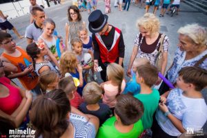 Artyści Mimello podczas imprezy Kinder Niespodzianki-Zabrze