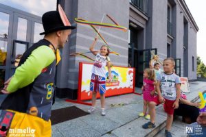 Artyści Mimello podczas imprezy Kinder Niespodzianki-Zabrze